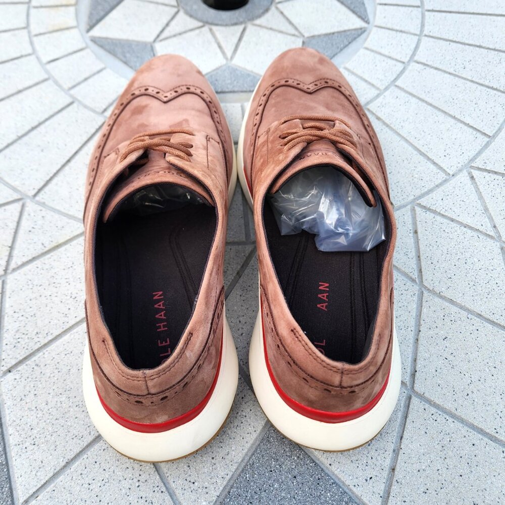 Cole Haan Original Grand Nubuck Wingtip Brogue Casual Oxfords 11 - Picture 8 of 11